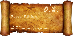 Olasz Mihály névjegykártya