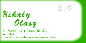 mihaly olasz business card
