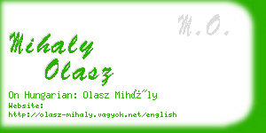 mihaly olasz business card